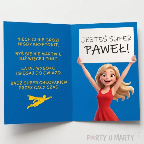 prezent na dzien chlopaka urodziny dla kolegi z klasy kartka okolicznosciowa super chlopak imie