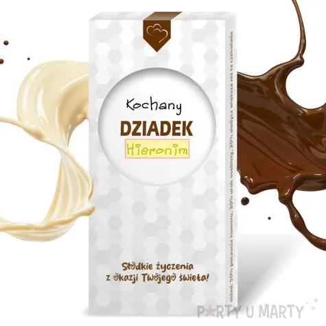 prezent na dzien dziadka opakowanie na czekolade kochany dziadek personalizowana upominek