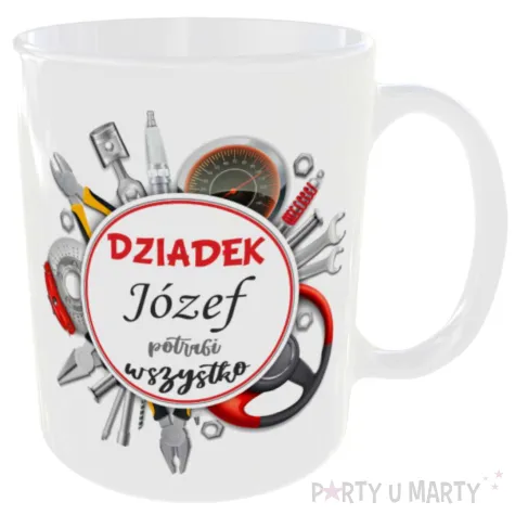 prezent na dzien dziadka urodziny kubek personalizowany dziadek potrafi imie 330 ml