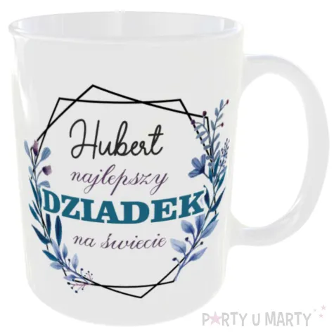 prezent na dzien dziadka urodziny kubek personalizowany najlepszy dziadek imie 330 ml