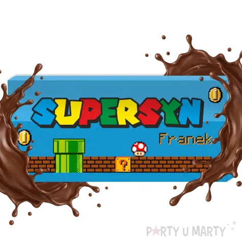 prezent na dzien dziecka chlopaka urodziny opakowanie na czekolade gaming super syn
