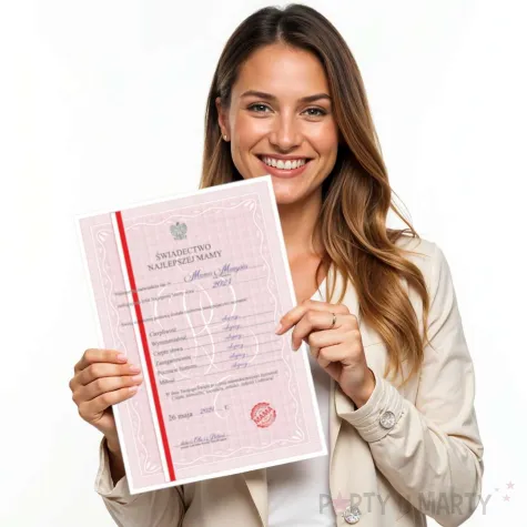 prezent na dzien matki swiadectwo dyplom dla najlepszej mamy a4