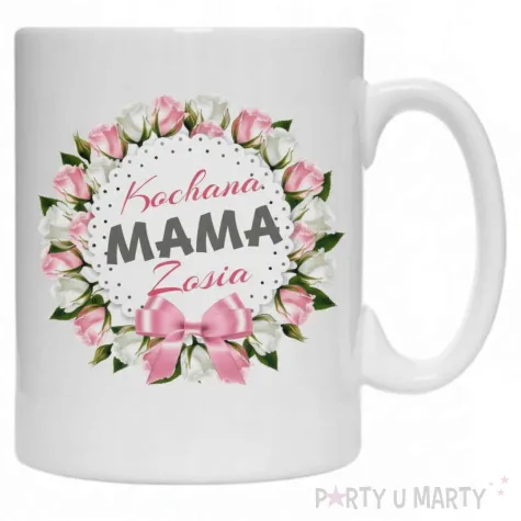 prezent na dzien matki urodziny kubek personalizowany kochana mama imie 330 ml
