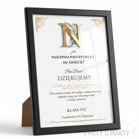 prezent na dzien nauczyciela edukacji ramka 3d najlepszy nauczyciel zakonczenie roku personalizacja