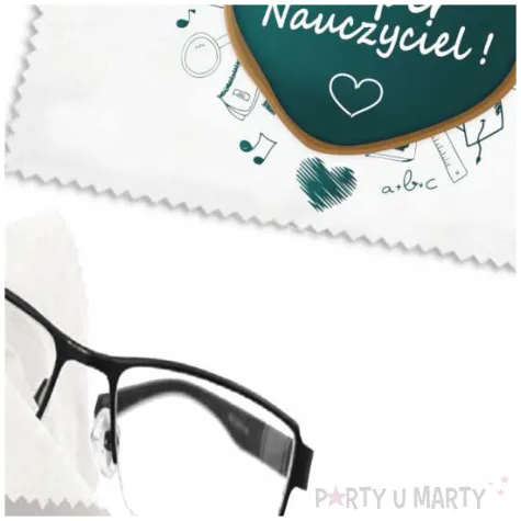 prezent na dzien nauczyciela sciereczka z mikrofibry do czyszczenia okularow super nauczyciel