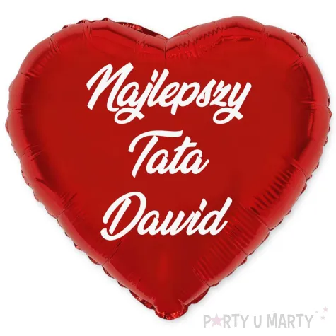 prezent na dzien ojca balon foliowy z imieniem najlepszy tata personalziowany dekoracja