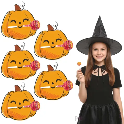 prezent na halloween dzien dyni dekoracje na lizaki dynie upominek 5 szt