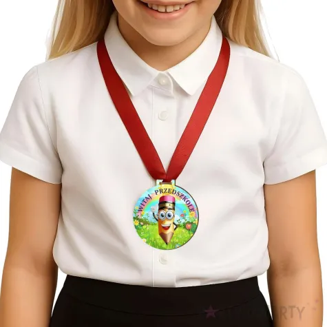 prezent na rozpoczecie roku medal witaj przedszkole pasowanie na przedszkolaka pamiatka