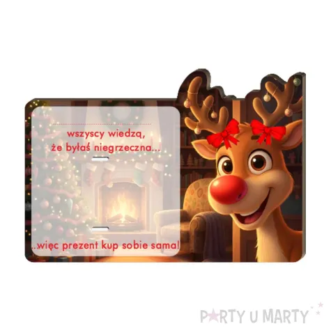 prezent na swieta boze narodzenie mikolajki karnet na banknot rudolfina kup sobie sama