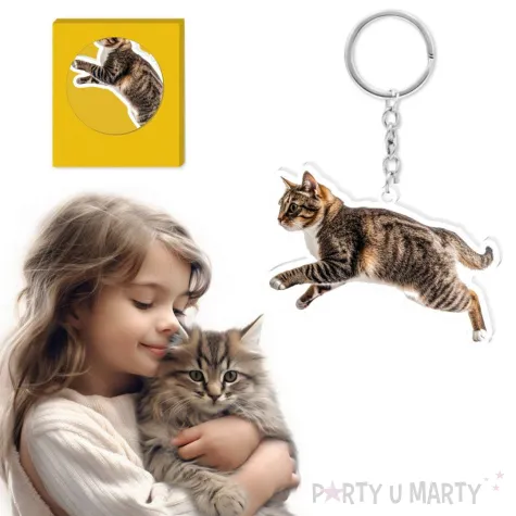 prezent na urodziny brelok do kluczy kotek zabawny gadzet