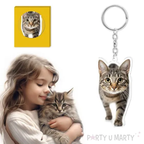 prezent na urodziny brelok do kluczy kotek zabawny gadzet