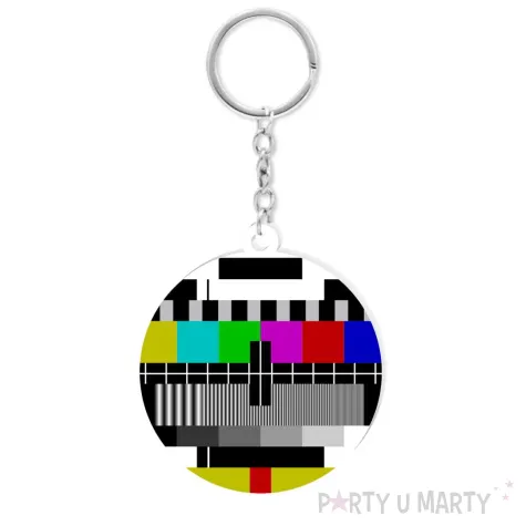 prezent na urodziny brelok do kluczy telewizja obraz kontrolny zabawny gadzet retro