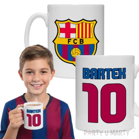 prezent na urodziny dla kibica pilkarza kubek pilka nozna fc barcelona personalizacja