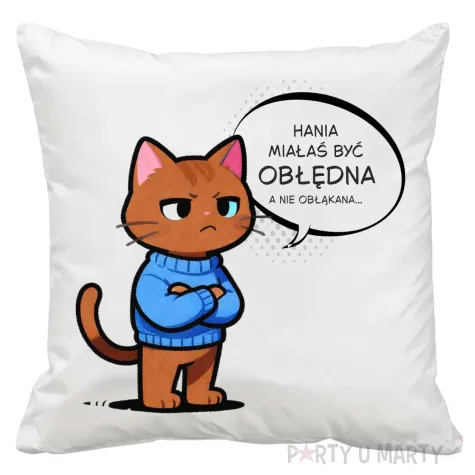 prezent na walentynki poszewki na poduszke zakochane kotki zestaw matching rocznica 40 cm x2