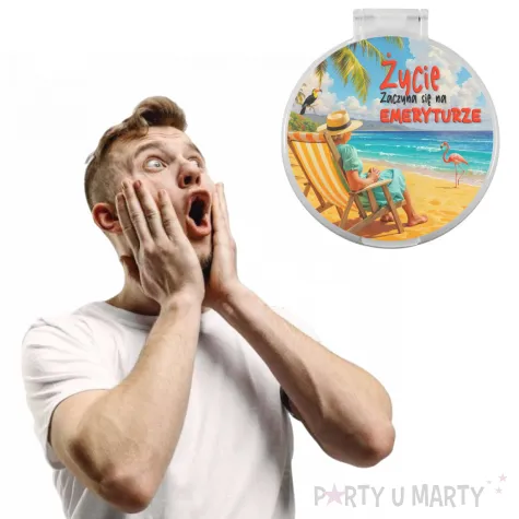 prezent z okazji przejscia na emeryture dla babci mamy lusterko zycie zaczyna sie na emeryturze