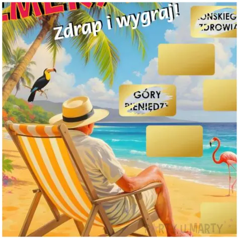 prezent z okazji przejscia na emeryture duza zdrapka hura emerytura emeryt upominek a4