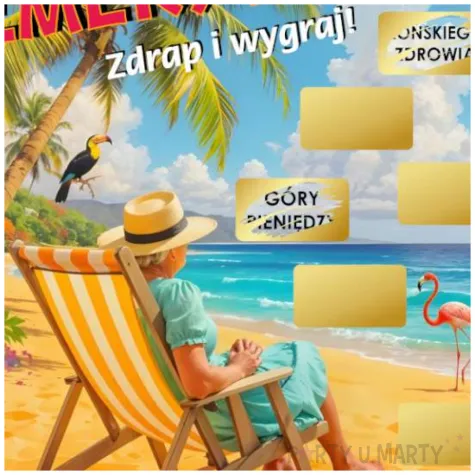 prezent z okazji przejscia na emeryture duza zdrapka hura emerytura emerytka upominek a4