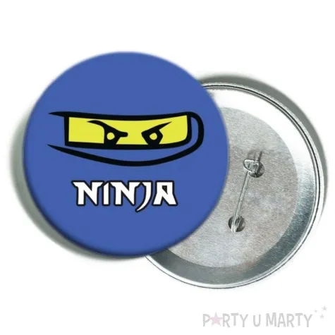 przypinka ninja niebieski congee 56 mm