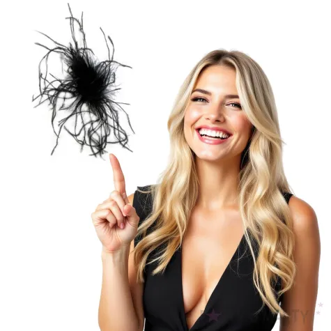 przypinka piorka czarne godan 10 szt