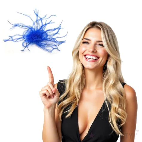 przypinka piorka niebieskie godan 10 szt