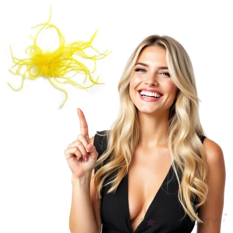 przypinka piorka zolta godan 10 szt