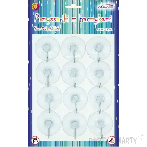 przyssawki z haczykiem aliga 4 cm 12 szt