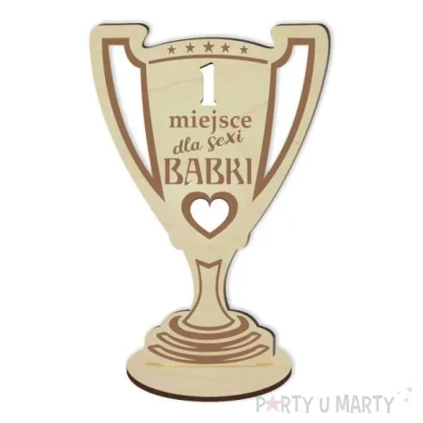 puchar dzien kobiet 1 miejsce dla sexi babki drewniany 92 x 135 mm
