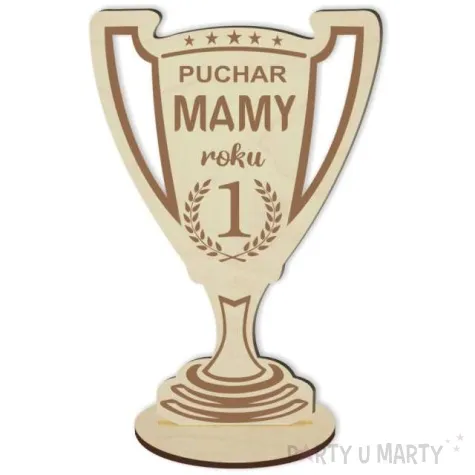 puchar dzien matki mama roku drewniany 92 x 135 mm
