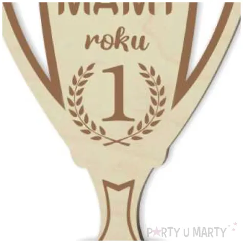 puchar dzien matki mama roku drewniany 92 x 135 mm