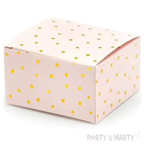 pudeleczka dla gosci kropki rozowe jasne partydeco 10 szt