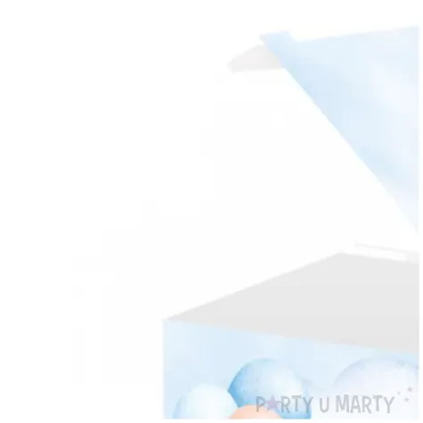 pudeleczka dla gosci misie z balonikami blekitny congee 6 szt