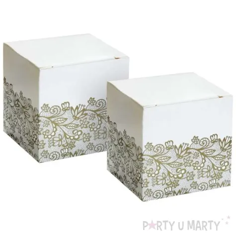 pudeleczka dla gosci na slodycze zloty 5 x 5 cm 6 szt