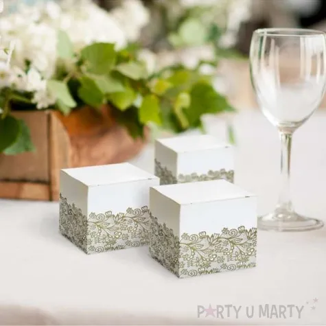 pudeleczka dla gosci na slodycze zloty 5 x 5 cm 6 szt