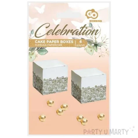 pudeleczka dla gosci na slodycze zloty 5 x 5 cm 6 szt