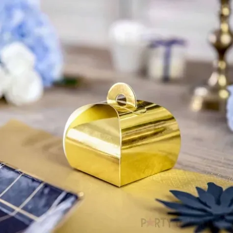 pudeleczka dla gosci premium box zloty partydeco 10 szt