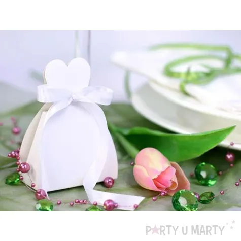pudeleczka dla gosci suknia panny mlodej 10 szt