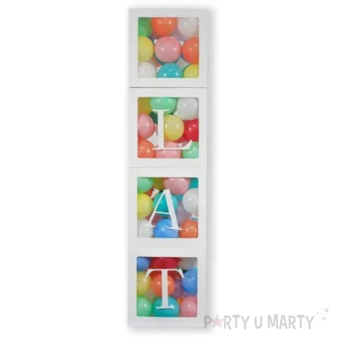 pudelka na balony 100 lat biale godan 4 szt