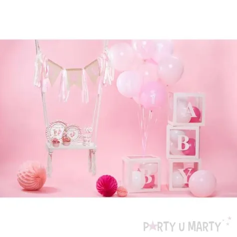 pudelka na balony baby rozowe partypal 4 szt