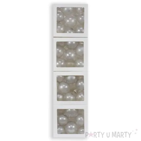 pudelka na balony bez napisow biale godan 4 szt