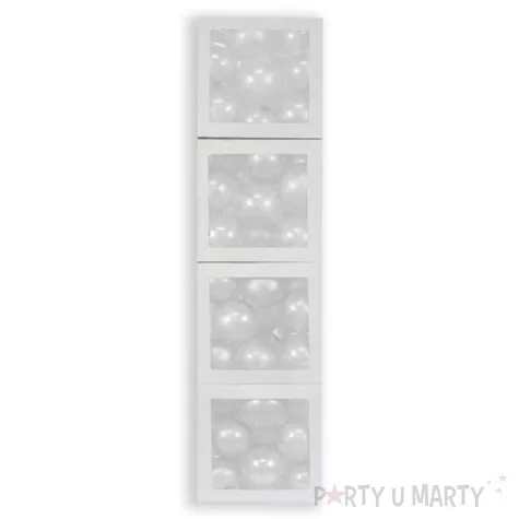 pudelka na balony bez napisow biale godan 4 szt