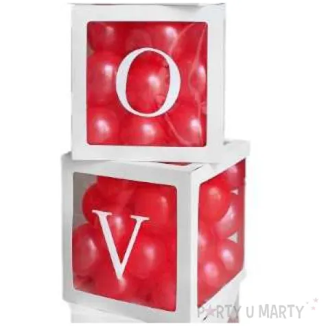 pudelka na balony love biale godan 4 szt