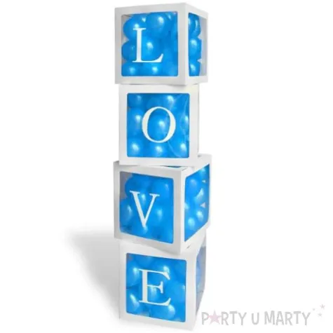 pudelka na balony love biale godan 4 szt