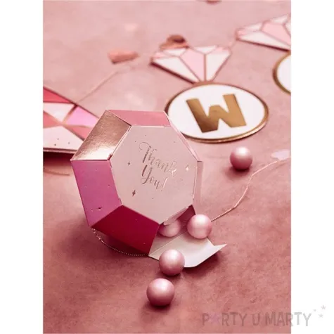 pudelka na podziekowania diament thank you partdeco 6 szt