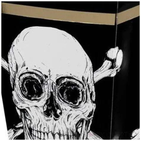 pudelka na popcorn czaszka pirata boland 4 szt