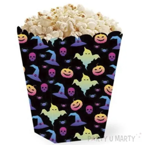 pudelka na popcorn halloweenowe wzory partypal 5 szt