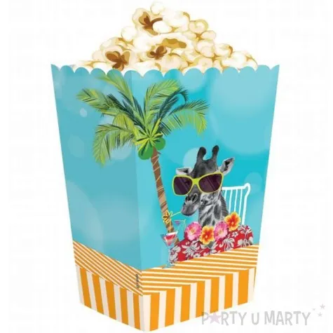 pudelka na popcorn hawajskie party godan 4 szt