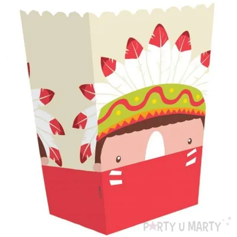 pudelka na popcorn indianskie party godan 4 szt