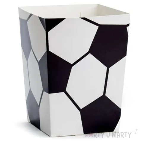 pudelka na popcorn pilka biale partydeco 6szt