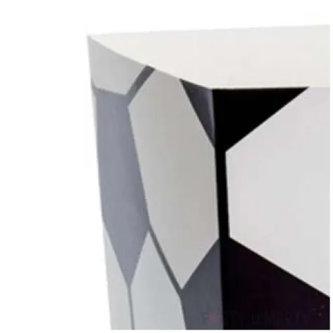 pudelka na popcorn pilka nozna biale partydeco 6szt