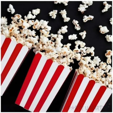 pudelka na popcorn pirackie paski partydeco 6 szt